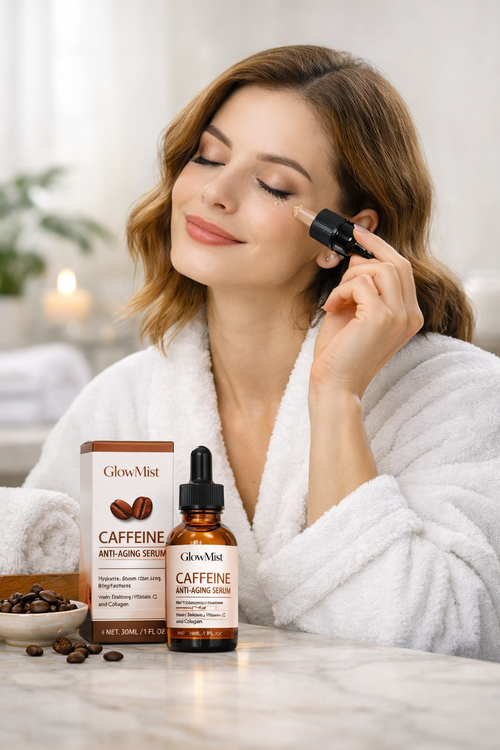 GlowMist Caffeine Anti‑Aging Serum – 30 ml