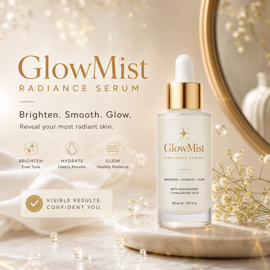 GlowMist Caffeine Anti‑Aging Serum – 30 ml