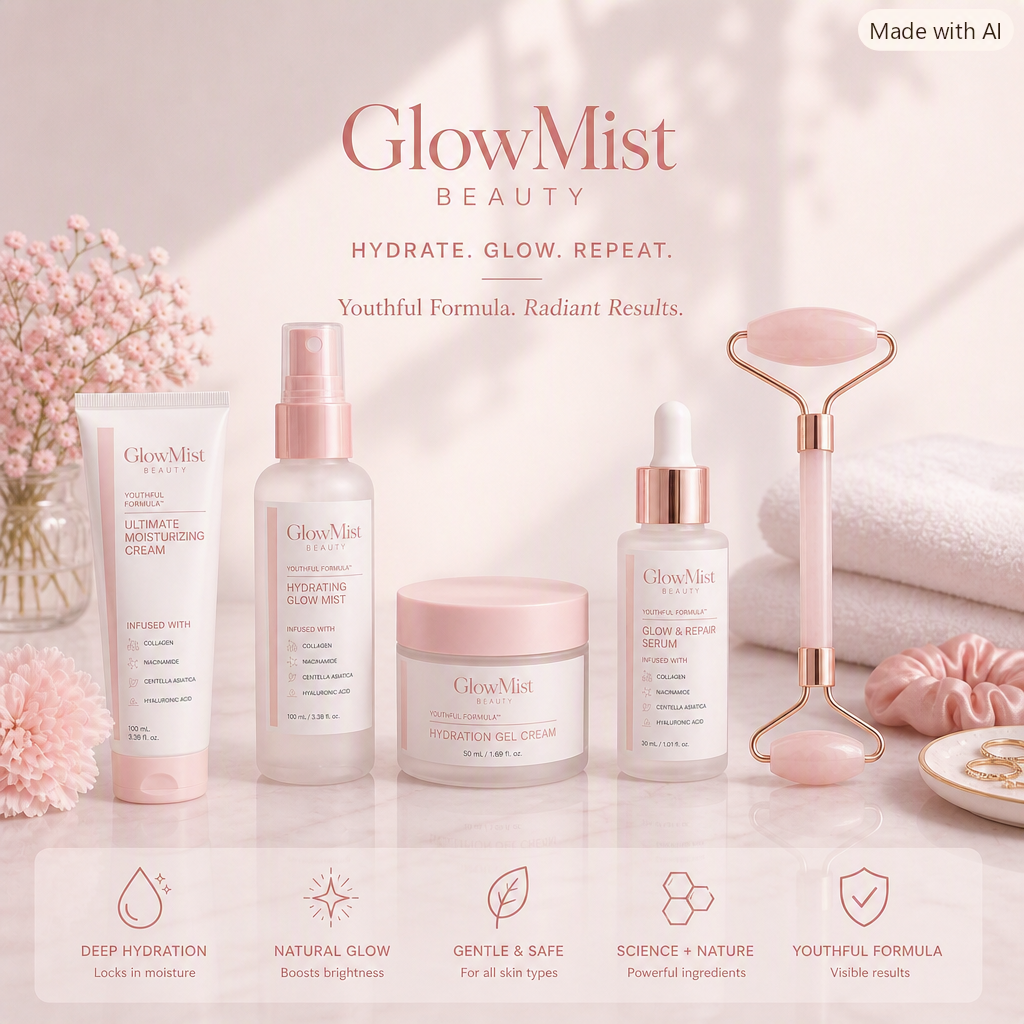 GlowMist Deep Hydration Moisturizing Cream – Hyaluronic Acid 100ml